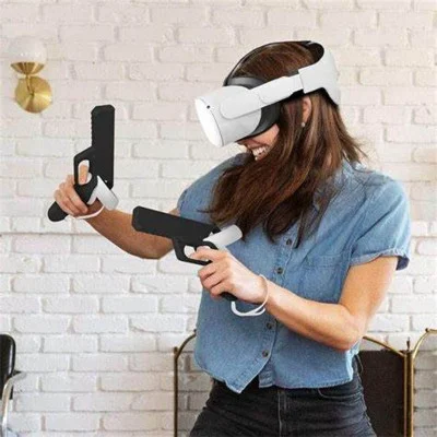 Oculus Quest 2 Pistol Toy Gun - Black